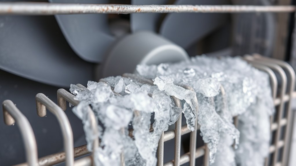 blocked airflow causes freezing