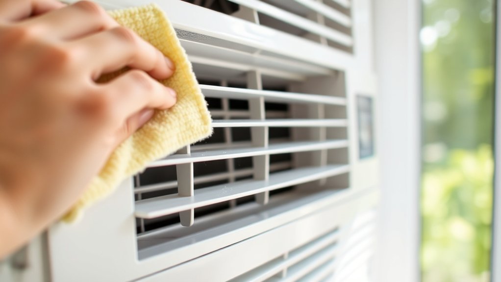 clean ac exterior regularly
