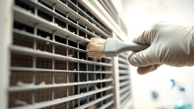 cleaning window ac coils