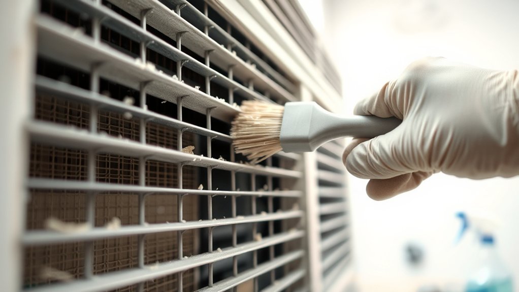 cleaning window ac coils
