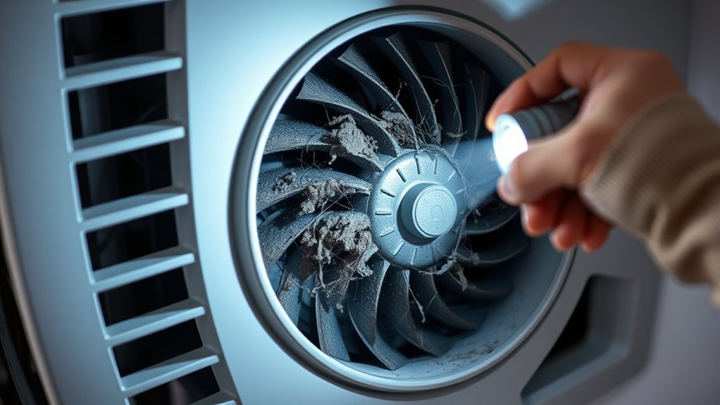 clogged filter faulty fan