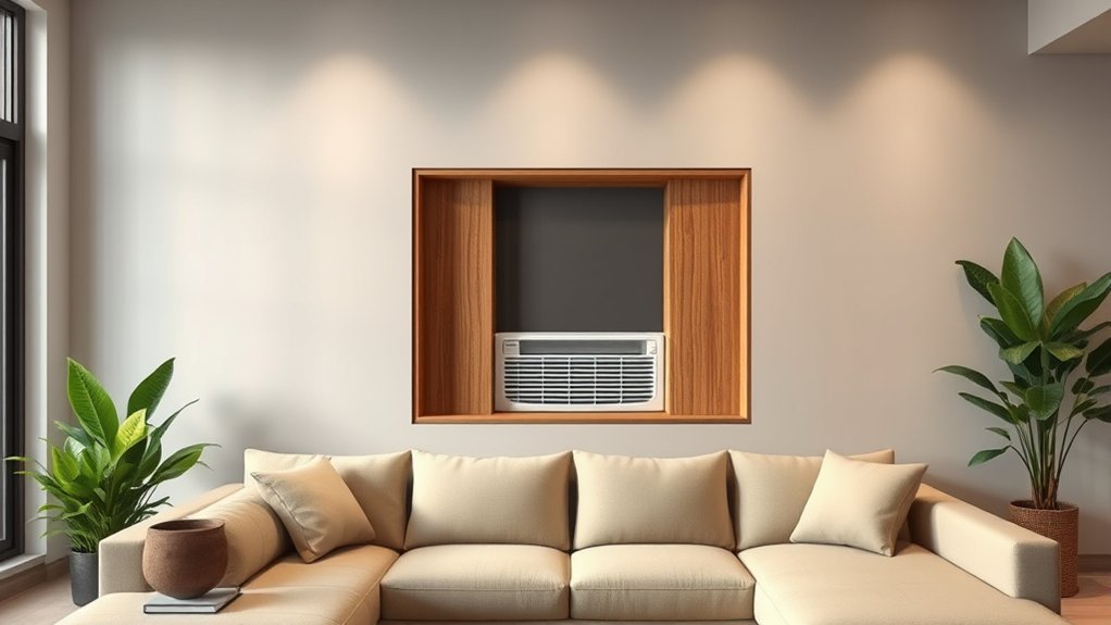 concealing window air conditioner