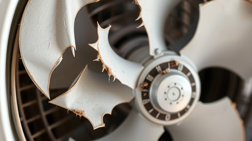 damaged blades cause noise