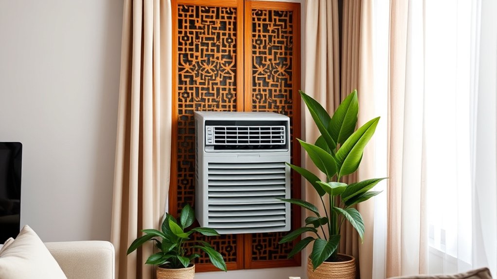 hide ac with stylish decor