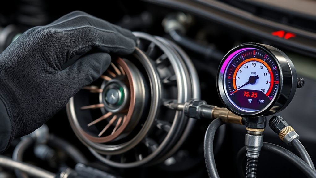 inspect ac clutch pressure