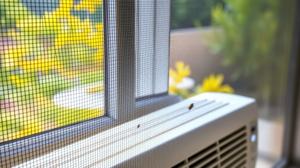 install fine mesh screens