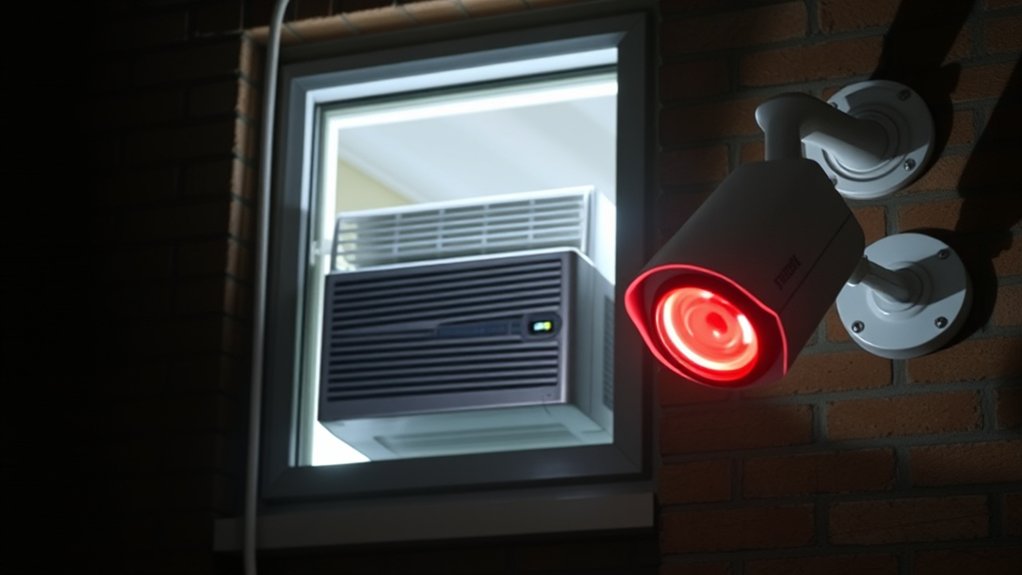 lighting and cameras deterrent
