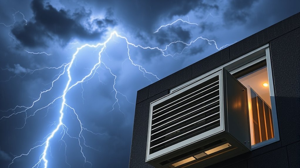 lightning risks to ac