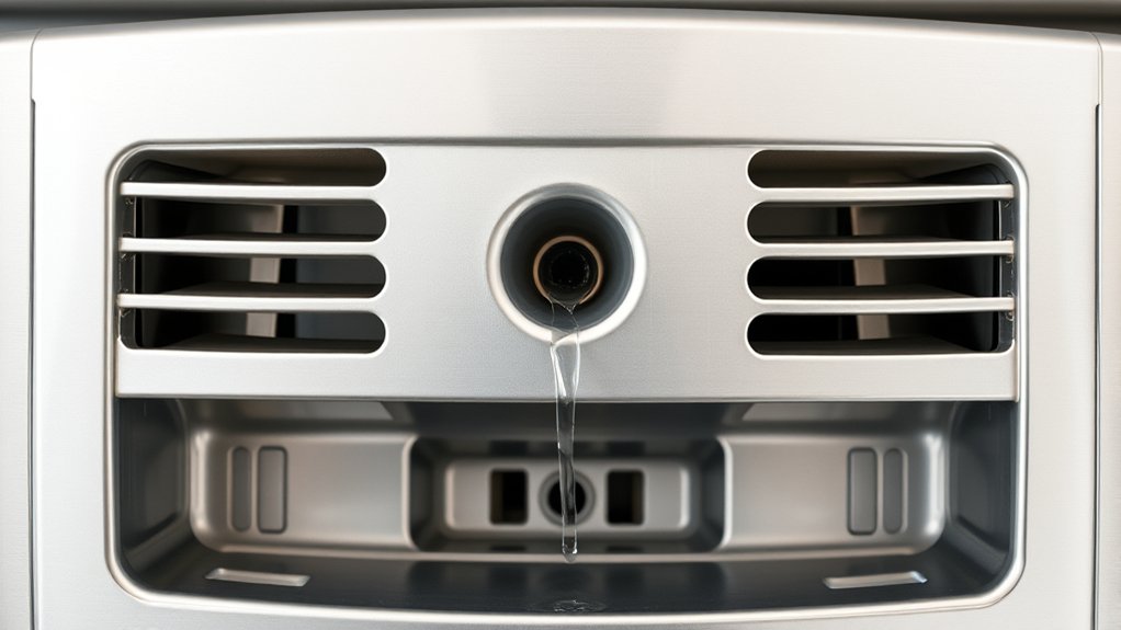 locate and clear drain hole