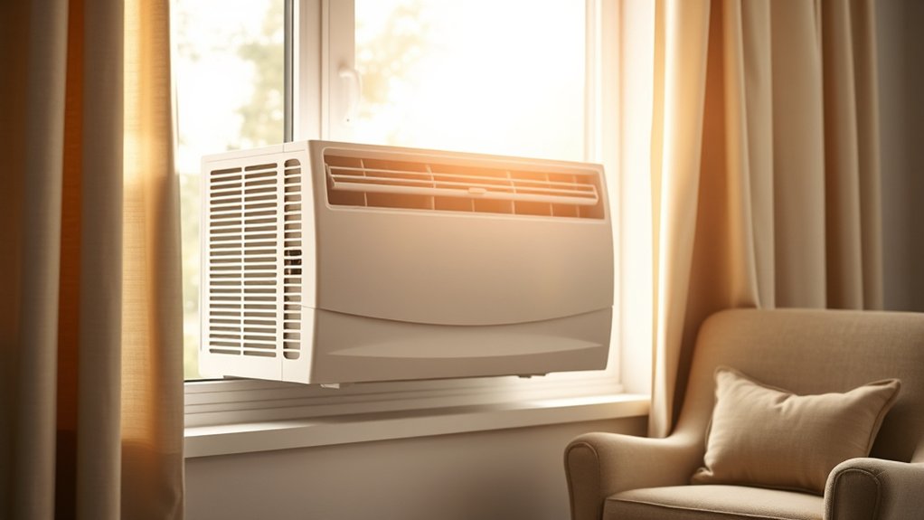 quiet window ac features