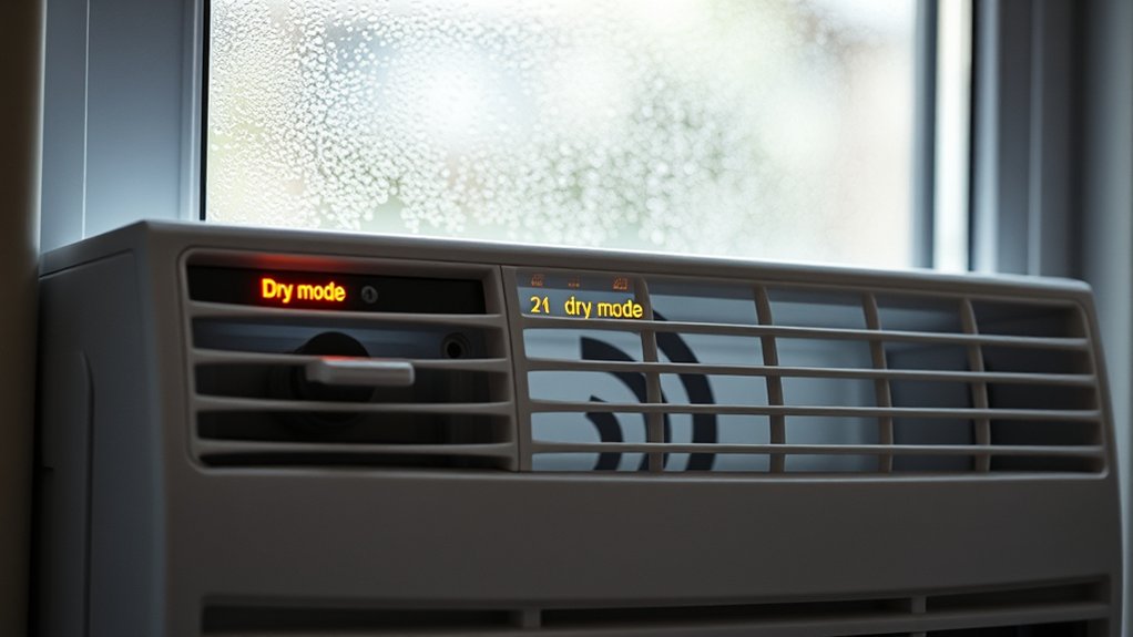 removes moisture through condensation