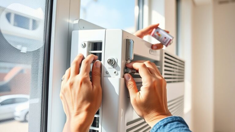 secure window with ac