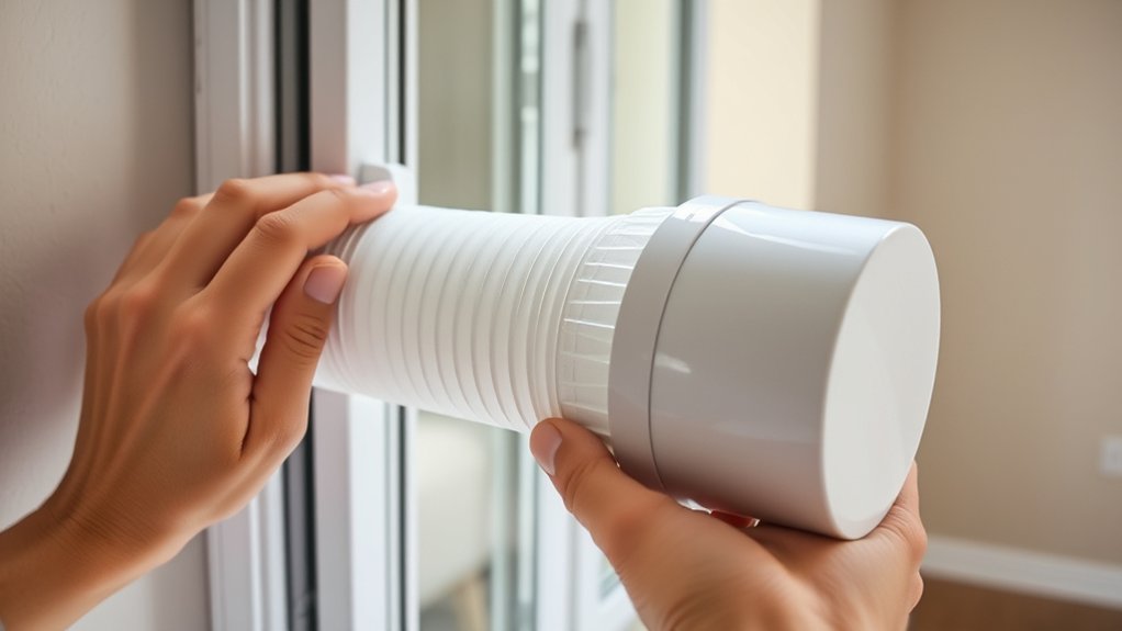 setting up portable ac