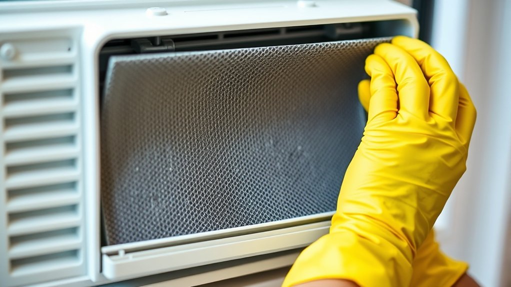window ac cleaning instructions
