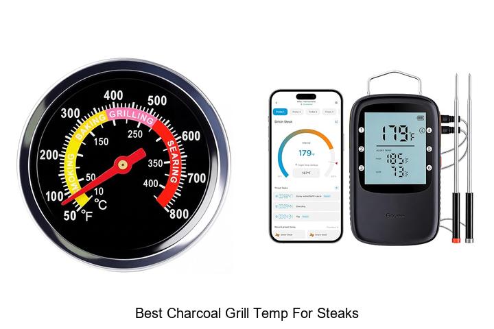 best charcoal grill temp for steaks