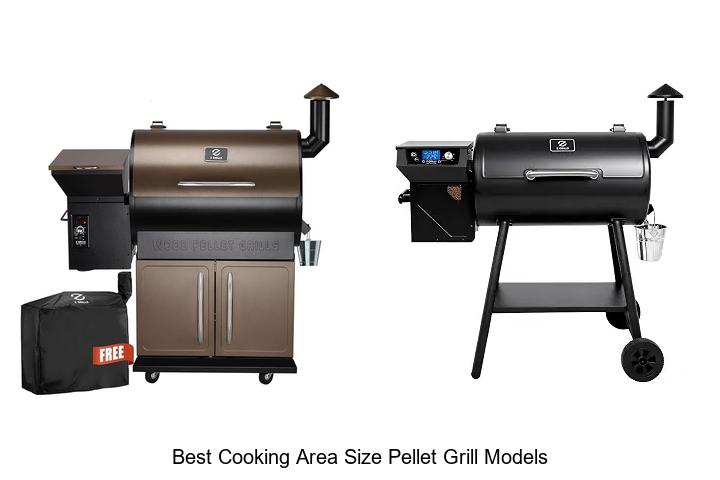 best cooking area size pellet grill models