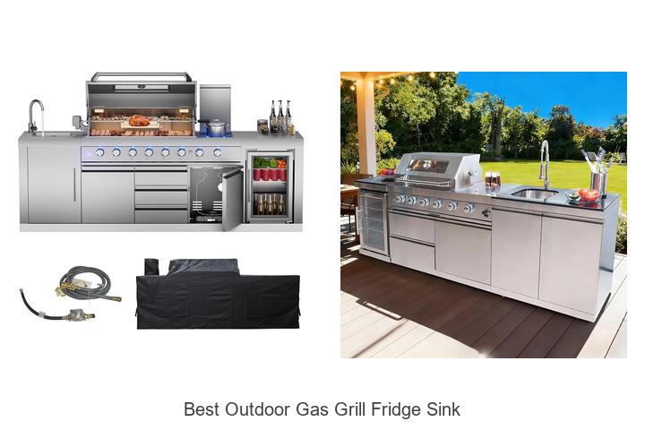 best outdoor gas grill fridge sink
