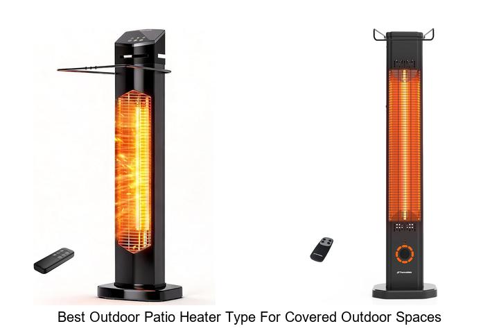 best outdoor patio heater type for covered outdoor spaces
