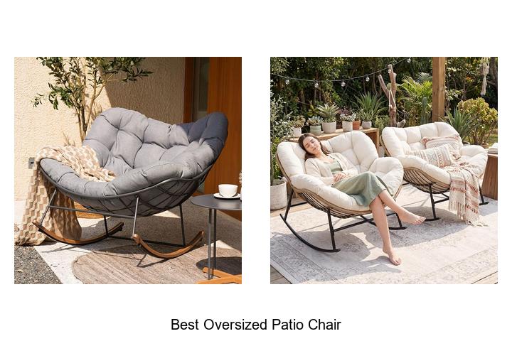 Discover the Best Oversized Patio Chair for Ultimate Comfort!