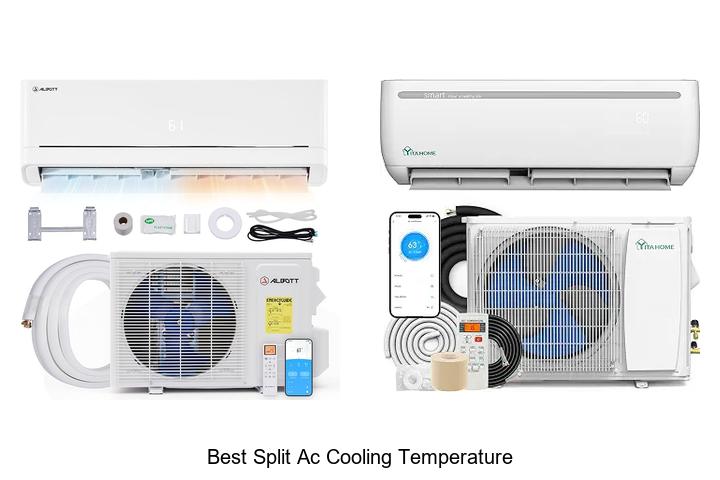 best split ac cooling temperature
