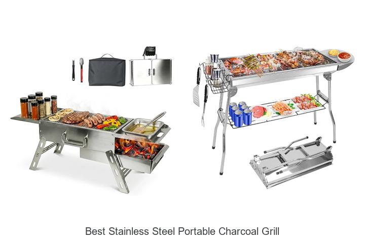 best stainless steel portable charcoal grill 1