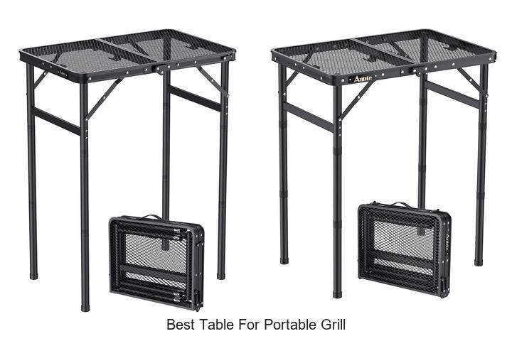 best table for portable grill
